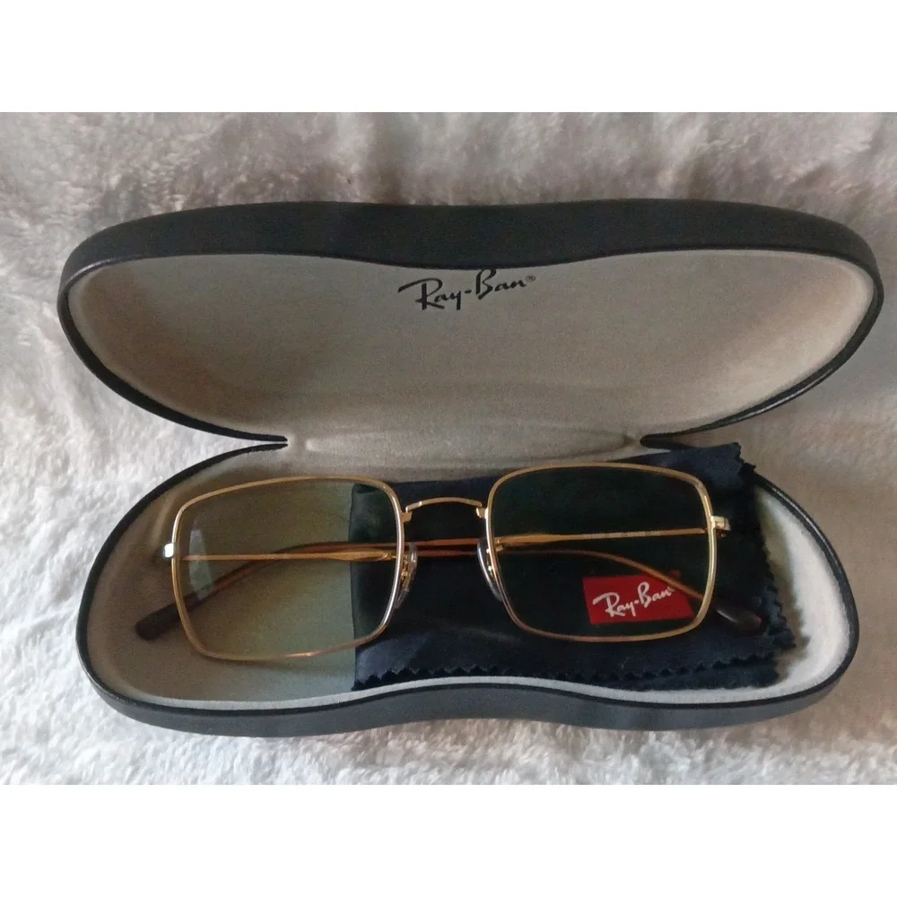 Ray-Ban RB6520 2500 Gold Metal Eyeglass Frames 53-20-145 w/ Case & Cloth